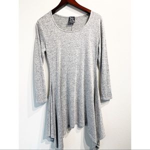 TMG | New York Heathered Gray Black 3/4 Sleeve